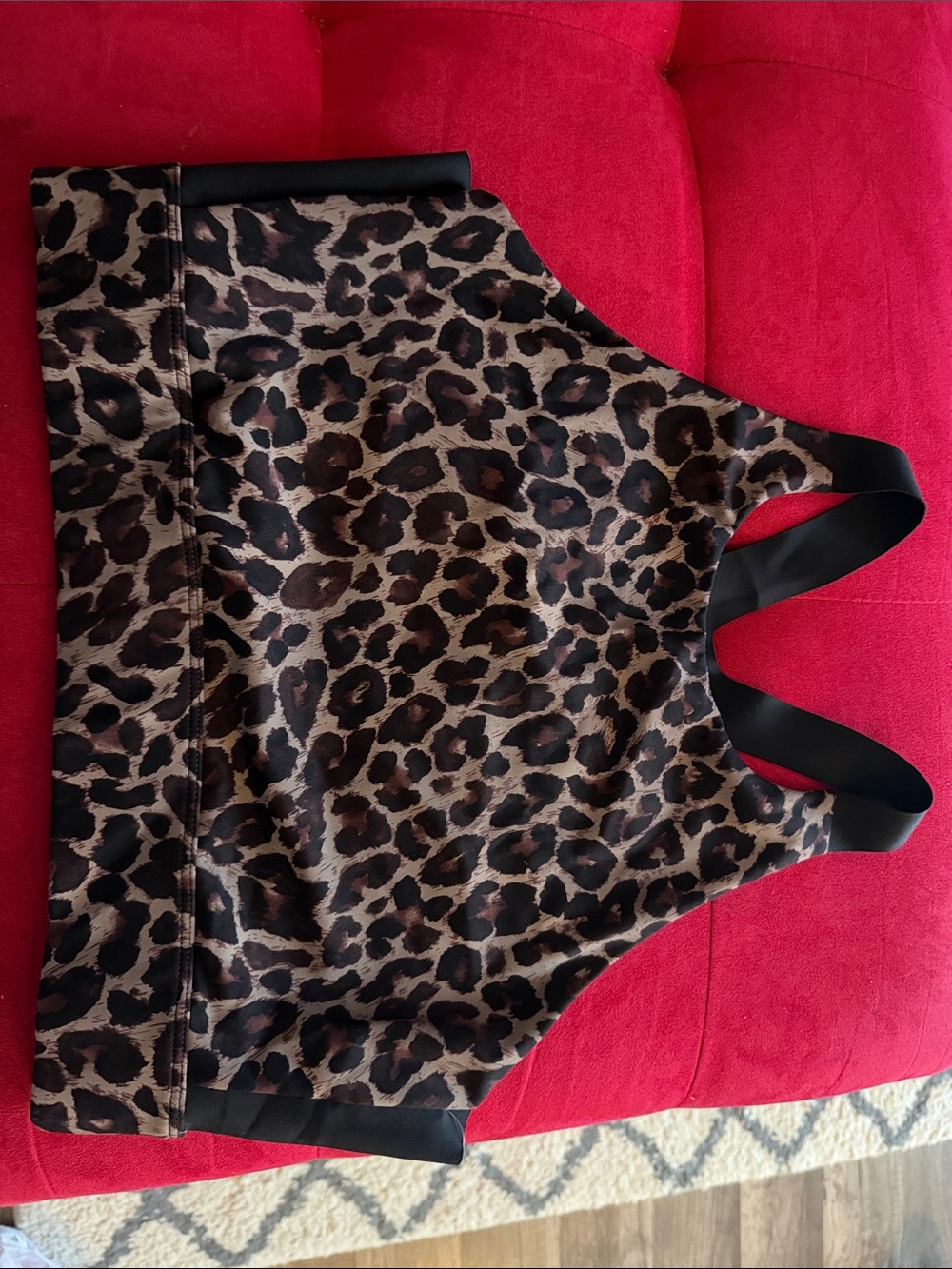 Varley Sherman Sports Bra in Nightfall Cheetah - Size L